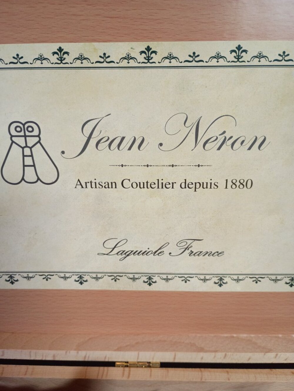 Jean Néron Laguiole France Flatware Set 24pc Stainless Steel — Wood Box - Picture 2 of 11